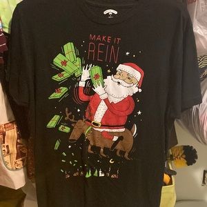 Funny holiday shirt black